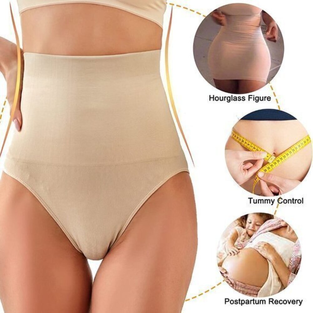FINETOO Shapewear Tummy Control Underwear Beige Size Medium EUC #7177